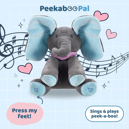 PeekabooPal™ Ellie – The Singing Peekaboo Elephant Plush